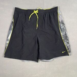 NIKE Swim Short Men XXL Black Running Athleisure Activewear‎